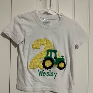 2nd Birthday Tractor "Wesley" Shirt